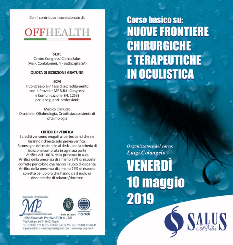 NUOVE FRONTIERE CHIRURGICHE E TERAPEUTICHE IN OCULISTICA