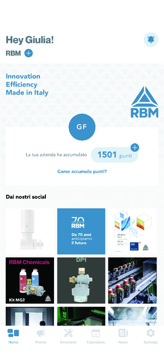 RBM COLLECTION, CON LA NUOVA APP PRODOTTI OMAGGIO PER GLI INSTALLATORI