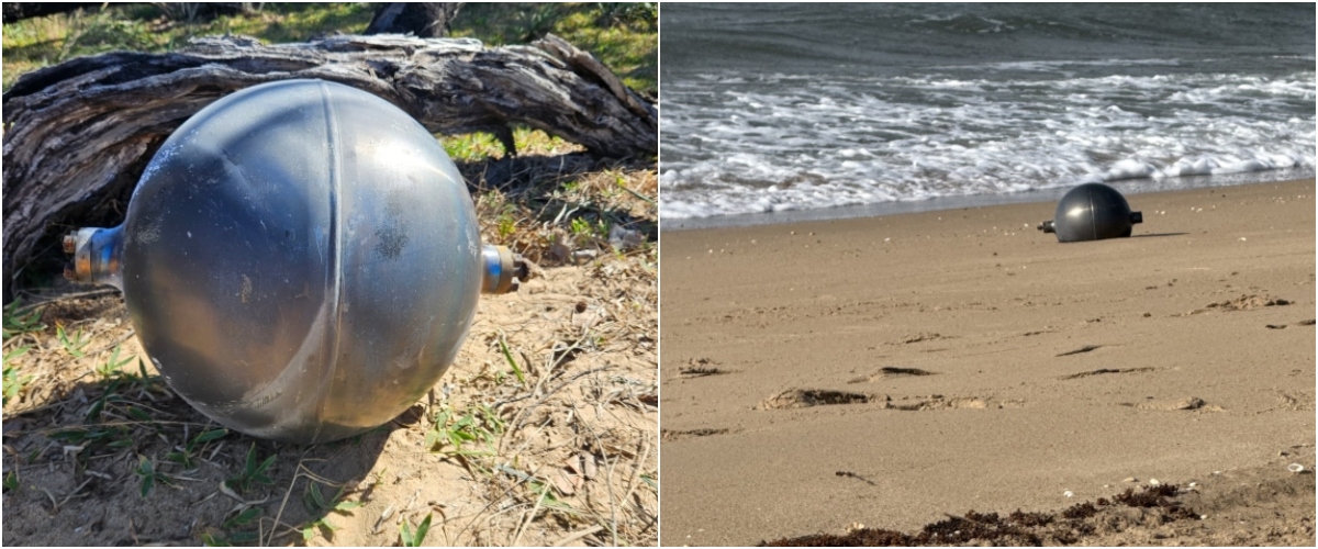 Misteriose sfere metalliche sulla spiaggia. L’allarme delle autorità: “Non toccatele, arrivano dallo spazio”
