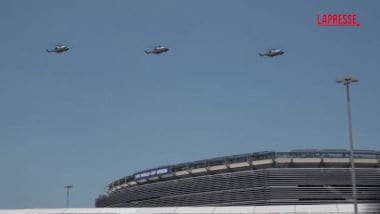 Mondiali 2026, Trump arriva alla finale: il video del Marine One sullo stadio