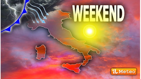 Meteo Weekend: Sabato soleggiato, Domenica fronte atlantico con tanti Temporali, specie al Centro-Nord