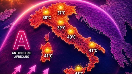 Caldo record, l'anticiclone africano non molla la presa: picchi di 40 gradi al Centro-Sud