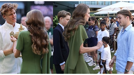 Wimbledon, Kate Middleton incorona Sinner e consola Zverev in finale