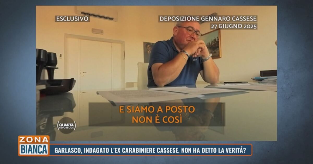 Zona Bianca: Garlasco: indagato l'ex carabiniere Cassese, non ha detto la verità? Video