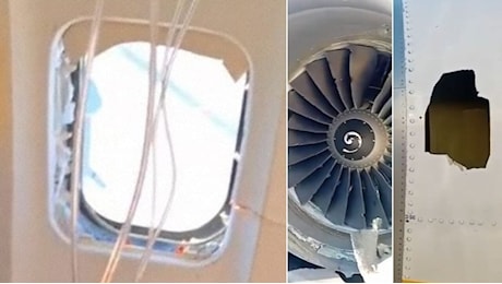 Finestrino rotto in volo, l'uomo risucchiato aveva la testa fuori dall'aereo. La moglie: Lo tenevo per le gambe