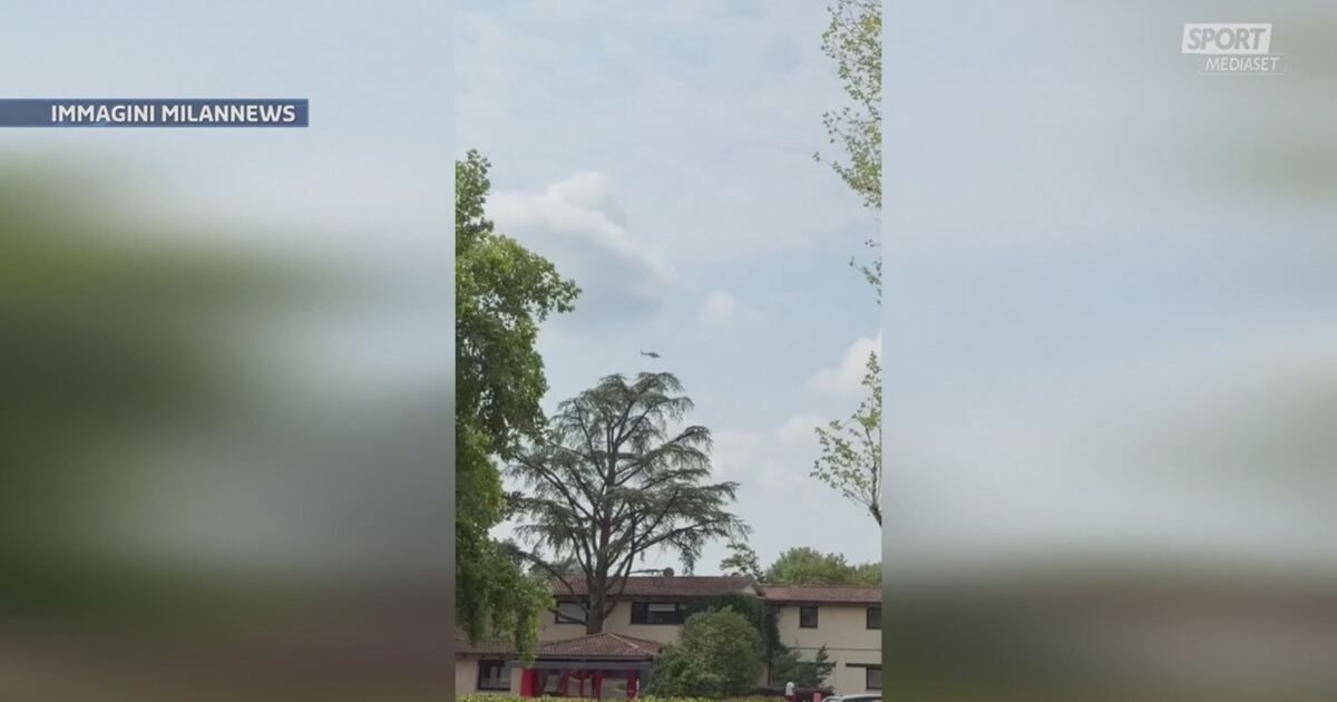 SportMediaset: Cardinale come Berlusconi: l'arrivo al raduno del Milan in elicottero Video