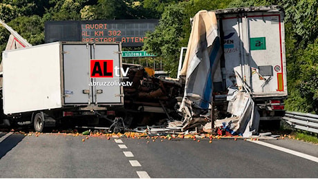 Incidente A14, riaperto il tratto Pescara sud-ovest dopo i disagi